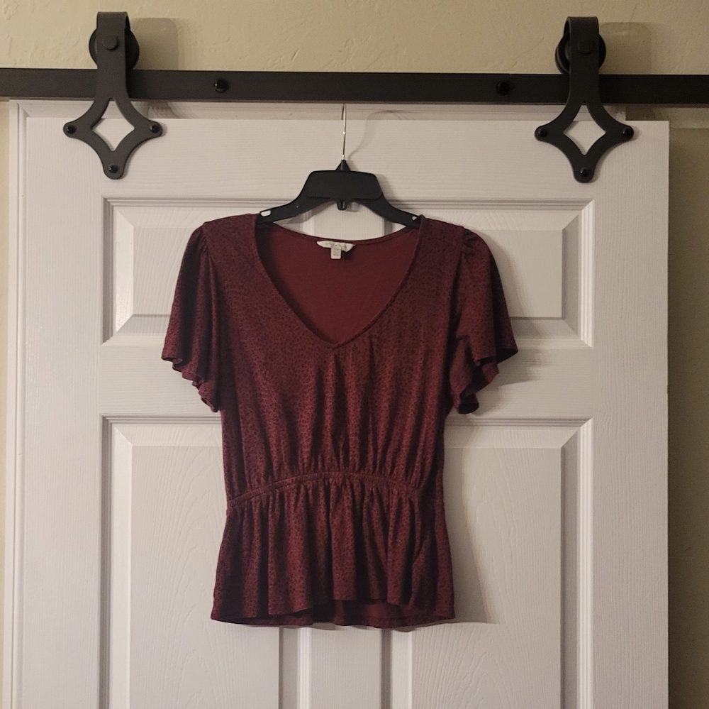 Lucky Brand cheetah print shirt